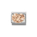 NOMINATION Classic Rose Gold Frog on Water Lily Charm - Bumbletree Ltd