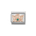 NOMINATION Classic Rose Gold & Green CZ Angel of Good Luck Charm - Bumbletree Ltd