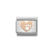 NOMINATION Classic Rose Gold Heart with Footprints Charm - Bumbletree Ltd