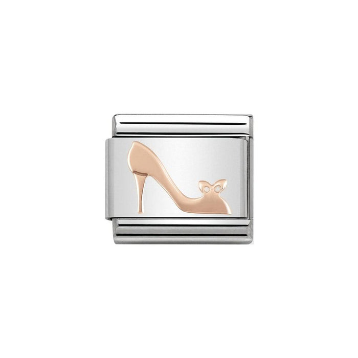 NOMINATION Classic Rose Gold Heel Shoe Charm - Bumbletree Ltd