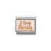 NOMINATION Classic Rose Gold I Love Family Plate Charm - Bumbletree Ltd