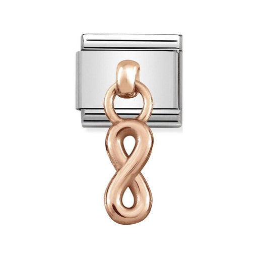 NOMINATION Classic Rose Gold Infinity Charm - Bumbletree Ltd
