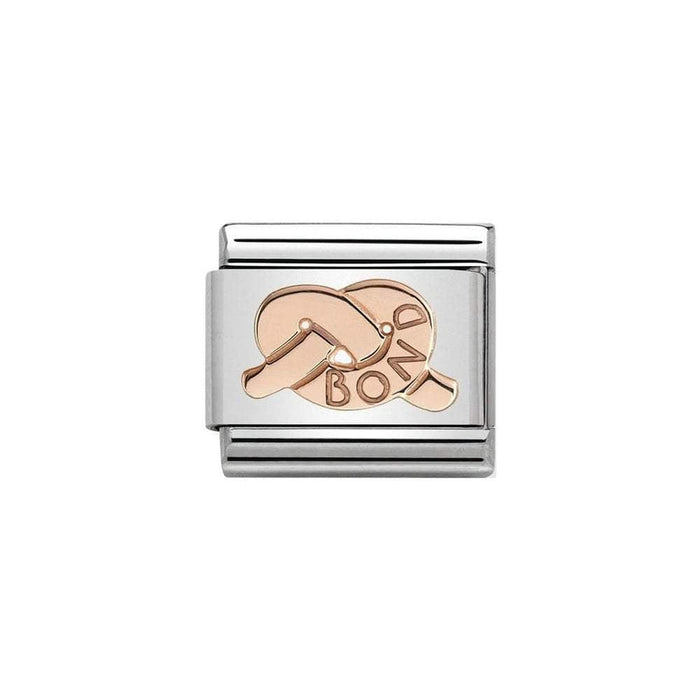 NOMINATION Classic Rose Gold Knot of Bond Charm - Bumbletree Ltd