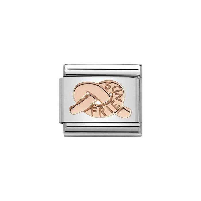 NOMINATION Classic Rose Gold Knot of Friends Charm - Bumbletree Ltd