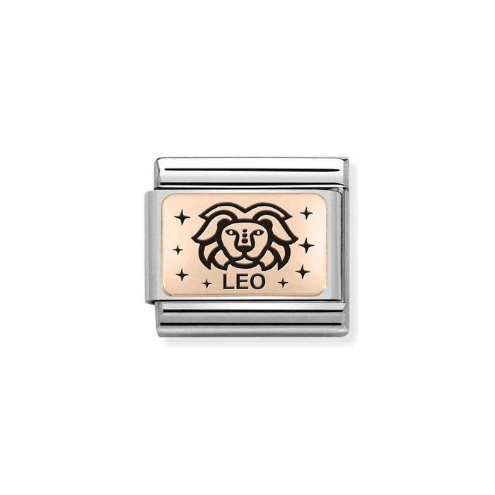 NOMINATION Classic Rose Gold Leo Zodiac Charm - Bumbletree Ltd