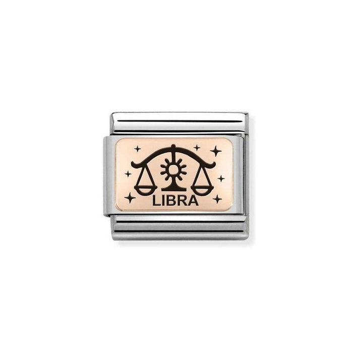 NOMINATION Classic Rose Gold Libra Zodiac Charm - Bumbletree Ltd