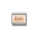 NOMINATION Classic Rose Gold Mom Plate Charm - Bumbletree Ltd