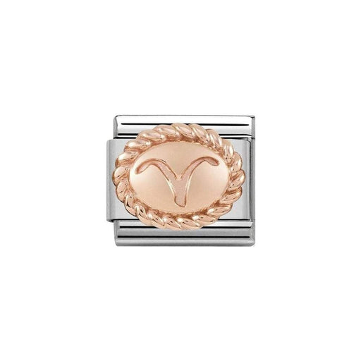 NOMINATION Classic Rose Gold Oval Aries Charm - Bumbletree Ltd