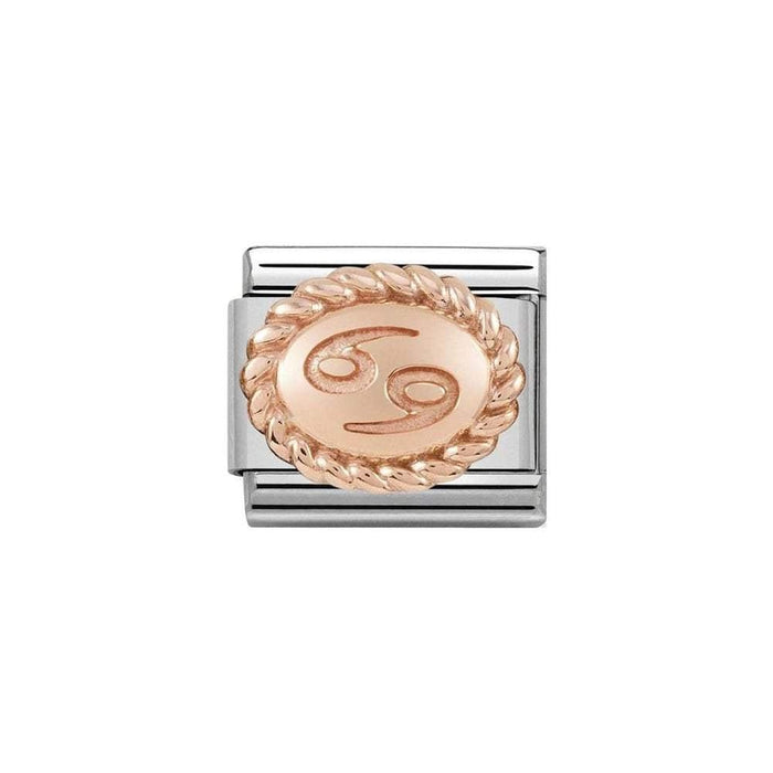 NOMINATION Classic Rose Gold Oval Cancer Charm - Bumbletree Ltd