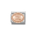 NOMINATION Classic Rose Gold Oval Gemini Charm - Bumbletree Ltd