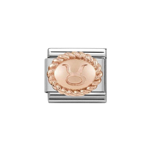 NOMINATION Classic Rose Gold Oval Taurus Charm - Bumbletree Ltd