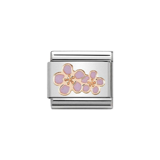 NOMINATION Classic Rose Gold & Peach Blossom Charm - Bumbletree Ltd