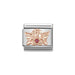 NOMINATION Classic Rose Gold & Red CZ Angel of Love Charm - Bumbletree Ltd