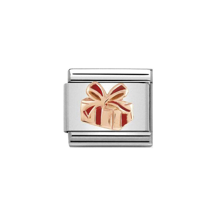NOMINATION Classic Rose Gold & Red Gift Charm - Bumbletree Ltd
