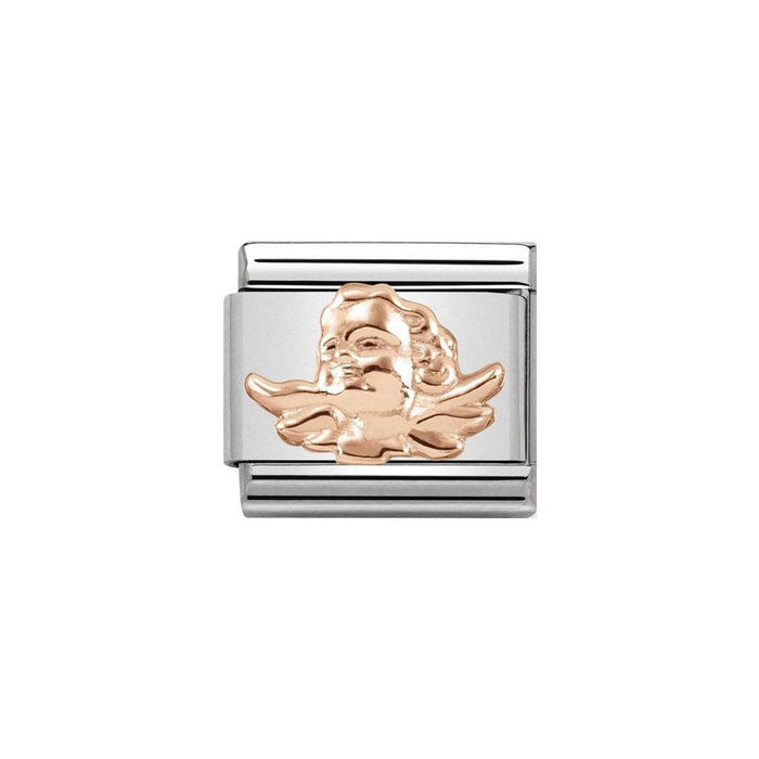 NOMINATION Classic Rose Gold Relief Guardian Angel Charm - Bumbletree Ltd