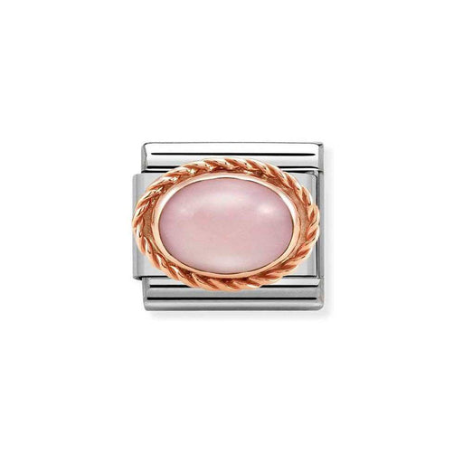 NOMINATION Classic Rose Gold Set Pink Opal Charm - Charms - Nomination - Bumbletree