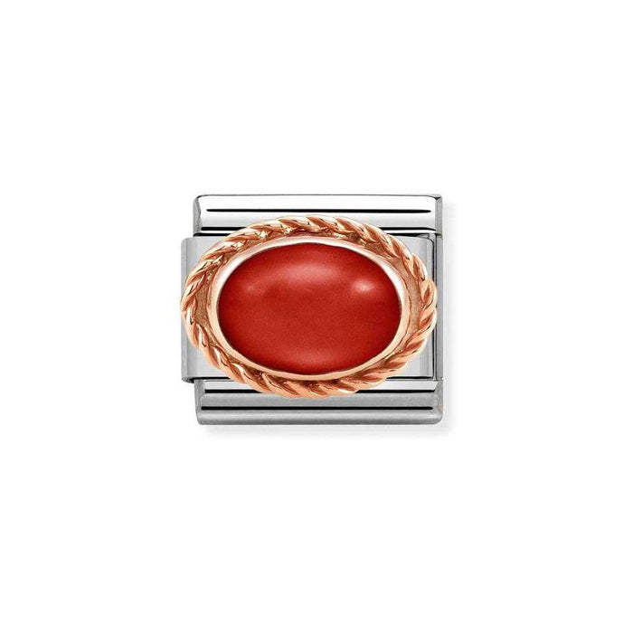 NOMINATION Classic Rose Gold Set Red Coral Charm - Charms - Nomination - Bumbletree