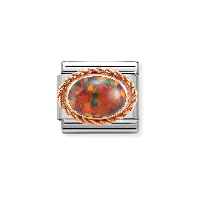 NOMINATION Classic Rose Gold Set Red Opal Charm - Charms - Nomination - Bumbletree