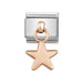 NOMINATION Classic Rose Gold Star Charm - Bumbletree Ltd