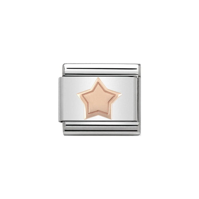 NOMINATION Classic Rose Gold Star Charm - Bumbletree Ltd