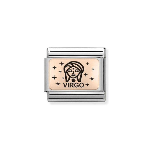 NOMINATION Classic Rose Gold Virgo Zodiac Charm - Bumbletree Ltd