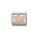 NOMINATION Classic Rose Gold & White CZ Angel of Family Charm - Bumbletree Ltd