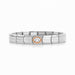 NOMINATION Classic Rose Gold & White CZ Oval Charm - Bumbletree Ltd