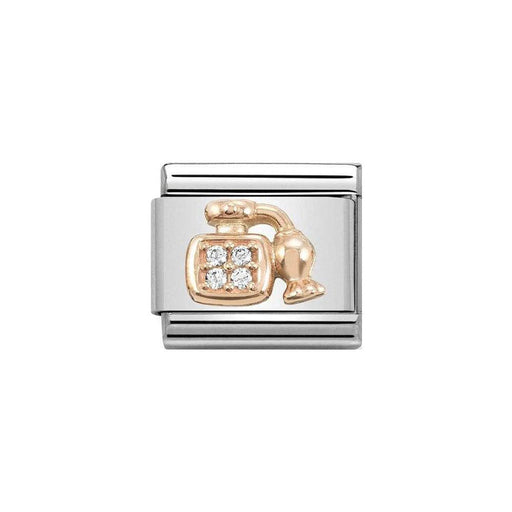 NOMINATION Classic Rose Gold & White CZ Perfume Charm - Bumbletree Ltd