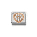 NOMINATION Classic Rose Gold & White Pave CZ Heart Charm - Bumbletree Ltd