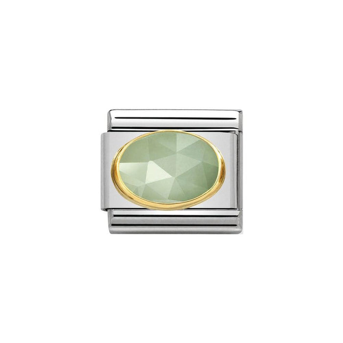 NOMINATION Classic Sage Green Jade Charm - Bumbletree Ltd