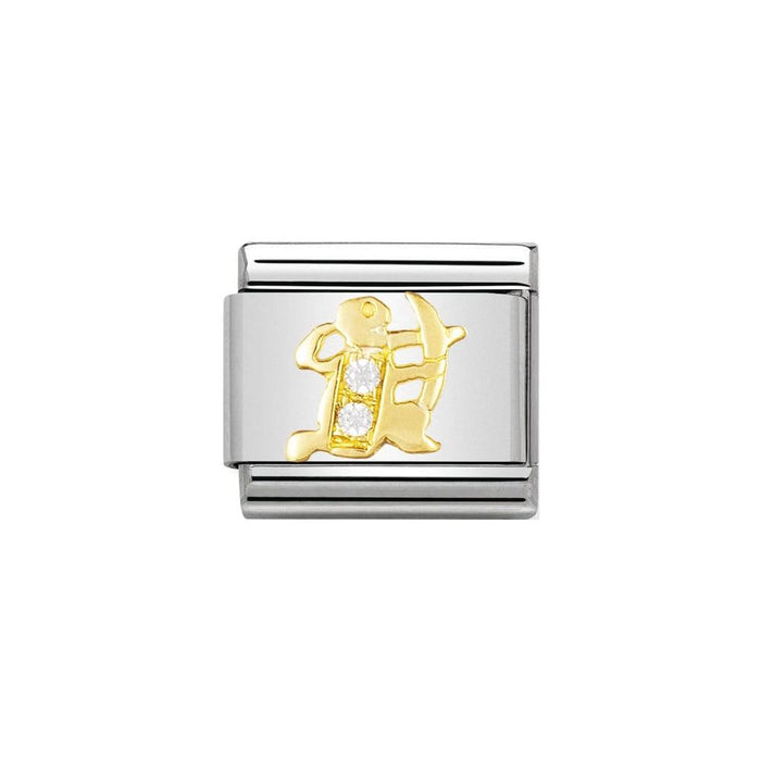 NOMINATION Classic Sagittarius Cubic Zirconia Charm - Bumbletree Ltd