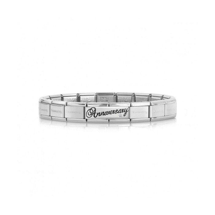 NOMINATION Classic Silver Anniversary Double Charm - Bumbletree Ltd