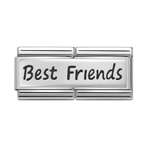 NOMINATION Classic Silver Best Friends Double Charm - Bumbletree Ltd