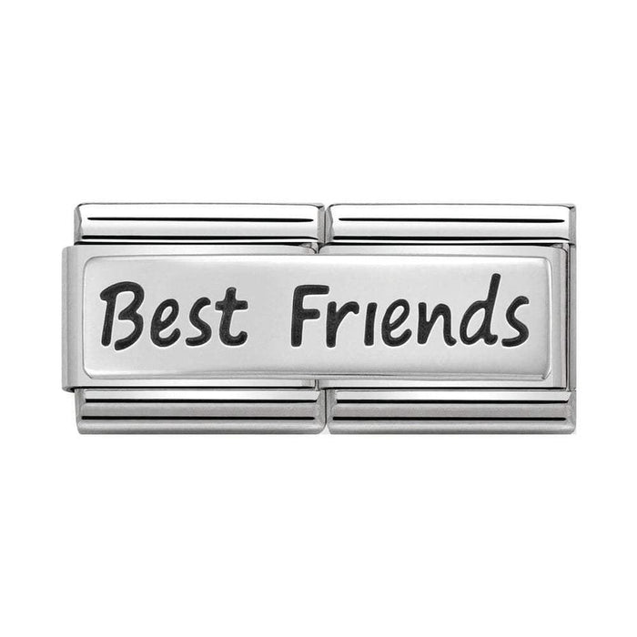 NOMINATION Classic Silver Best Friends Double Charm - Bumbletree Ltd