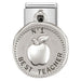 NOMINATION Classic Silver Best Teacher Wishes Charm - Bumbletree Ltd