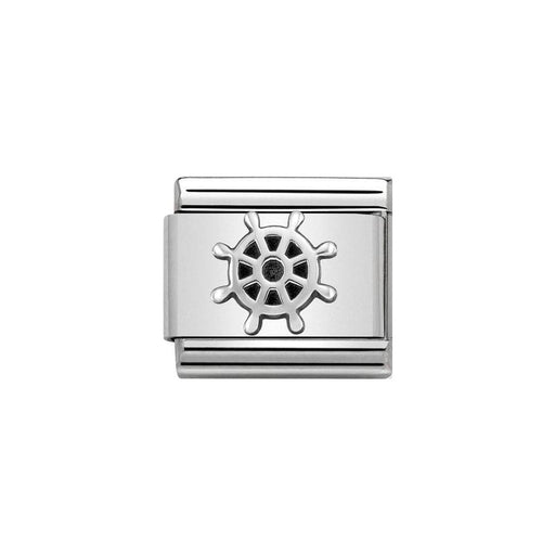 NOMINATION Classic Silver Boat Wheel Charm - Bumbletree Ltd