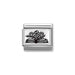 NOMINATION Classic Silver Book with Flowers Charm - Bumbletree Ltd