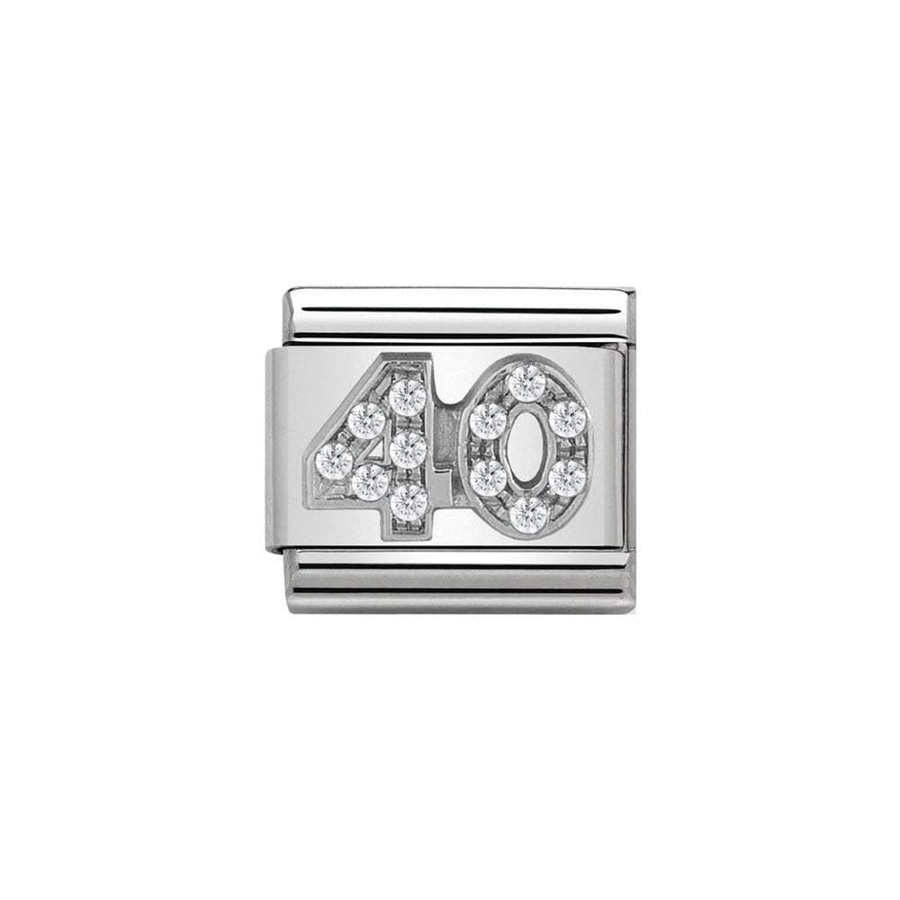 NOMINATION Classic Silver CZ 40 Charm– Bumbletree