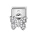 NOMINATION Classic Silver & CZ Butterfly Charm - Bumbletree Ltd