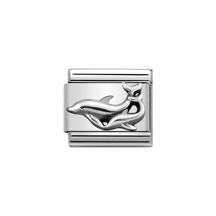 NOMINATION Classic Silver Dolphins Charm - Bumbletree Ltd