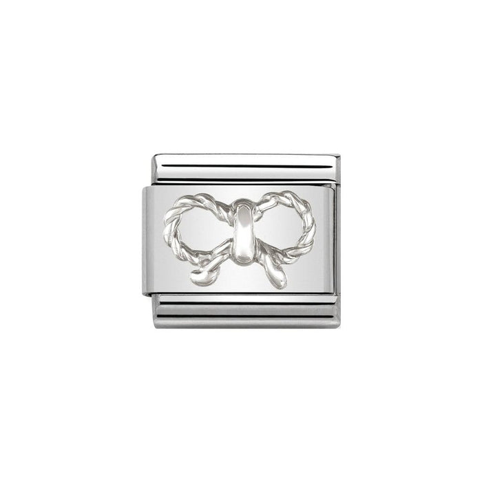 NOMINATION Classic Silver Elegance Bow Charm - Bumbletree Ltd