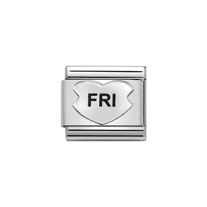 NOMINATION Classic Silver Fri (Best Friends) Heart Charm - Bumbletree Ltd