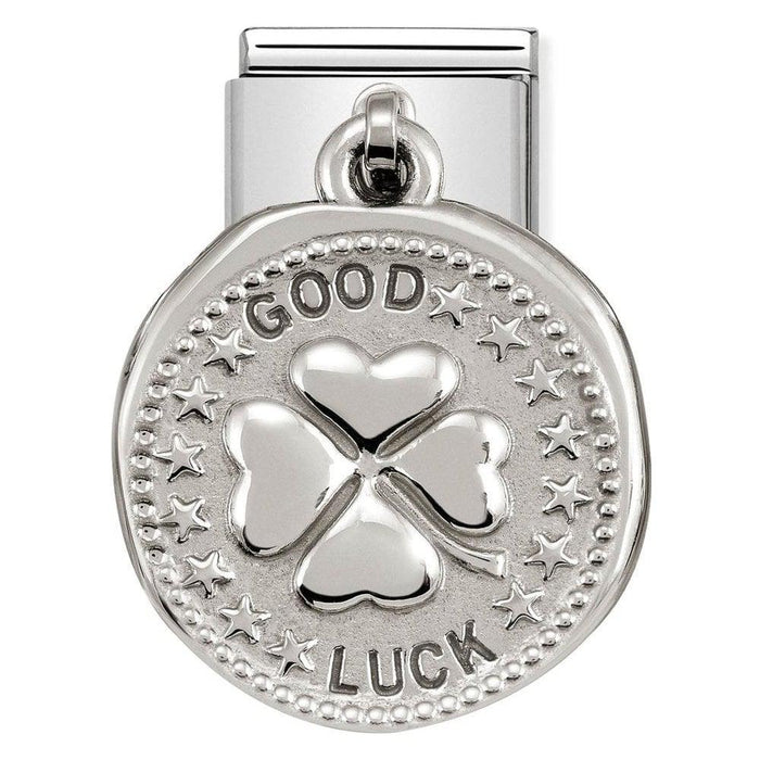 NOMINATION Classic Silver Good Luck Wishes Charm - Bumbletree Ltd