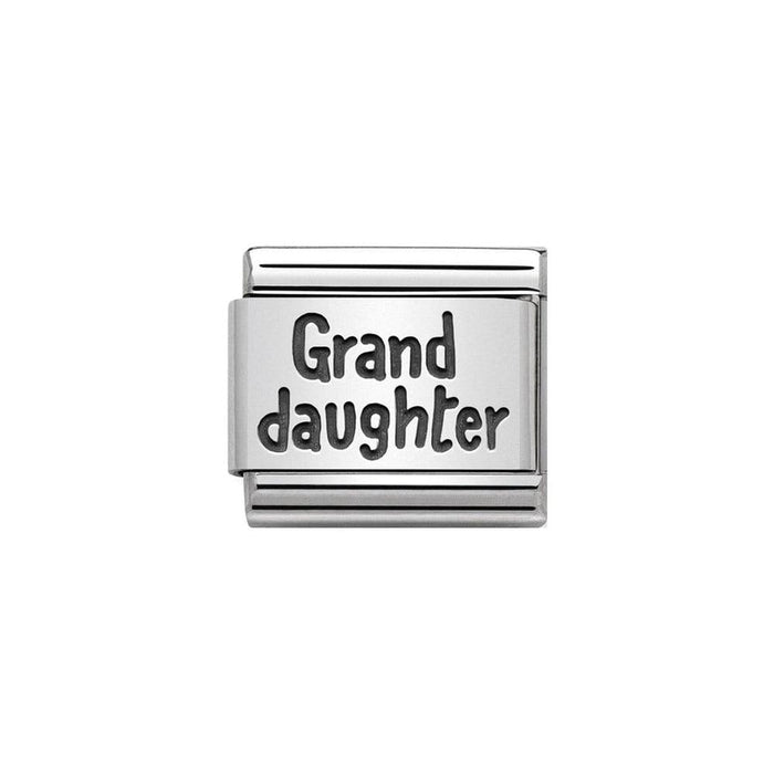 NOMINATION Classic Silver Grand Daughter Charm - Bumbletree Ltd