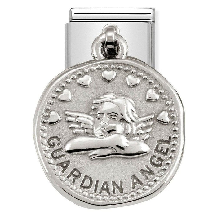NOMINATION Classic Silver Guardian Angel Wishes Charm - Bumbletree Ltd