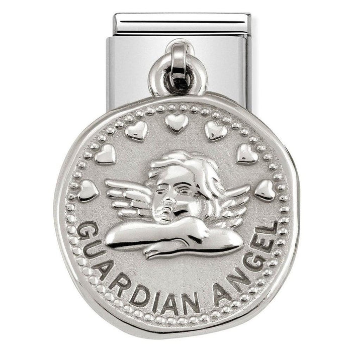 NOMINATION Classic Silver Guardian Angel Wishes Charm– Bumbletree