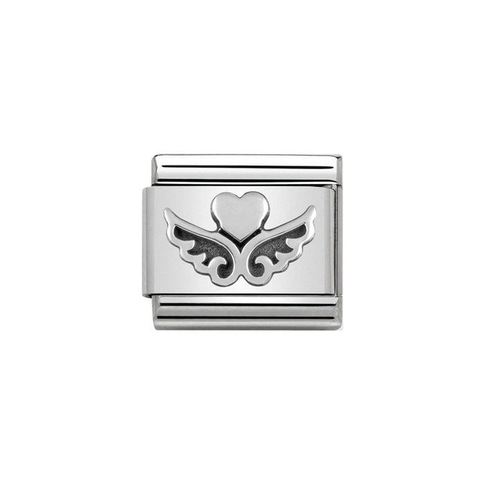 NOMINATION Classic Silver Heart With Wings Charm - Bumbletree Ltd