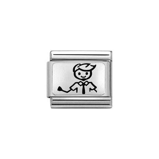NOMINATION Classic Silver Illustrated Dad Charm - Bumbletree Ltd