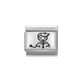 NOMINATION Classic Silver Illustrated Dad Charm - Bumbletree Ltd