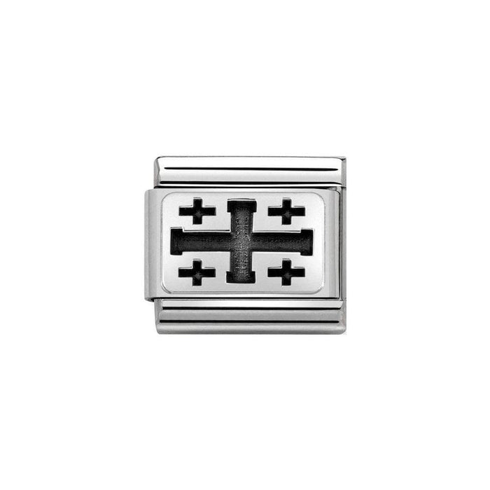 NOMINATION Classic Silver Jerusalem Cross Charm - Bumbletree Ltd